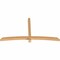 Ekena Millwork Bellingham Timber Gable Bracket, Western Red Cedar, 84"W x 45"H x 3 1/2"D x 3 1/2"F, 13/12 Pitch GBW084X45X0404BEL00SWR - alternate 2